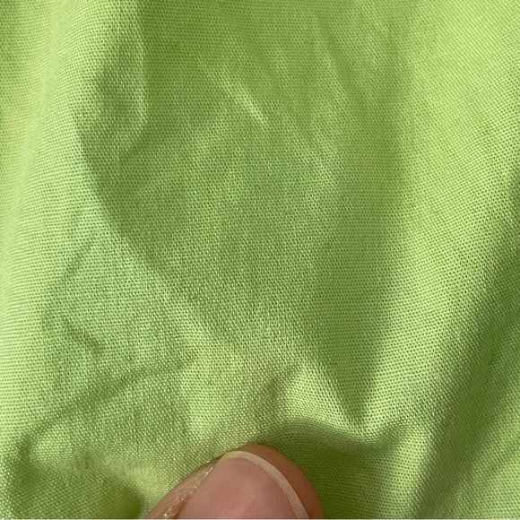 Wayf Lime green off the shoulder puff sleeve crop top Sz L - Picture 4 of 8